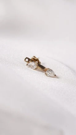 Eileen Ear Jacket 9K Yellow Gold 23 Eileen Ear Jacket 9K Yellow Gold -Lustre Jewelry Shop Eileen Ear Jacket 9K Yellow Gold LKJD