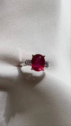 Elizabeth Ring 1.50ct Ruby 18K White Gold -Lustre Jewelry Shop ElizabethRing RU WG Still2 6c04b2ad 7336 449b a204 2c4fb033e98c