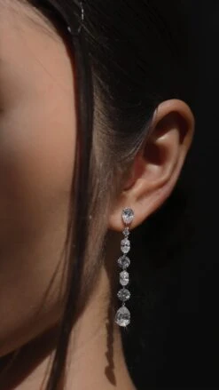 Elspeth Drops White Gold Plated -Lustre Jewelry Shop ElspethDrops272