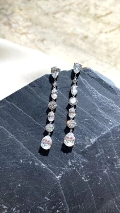 Elspeth Drops White Gold Plated -Lustre Jewelry Shop ElspethDrops Still