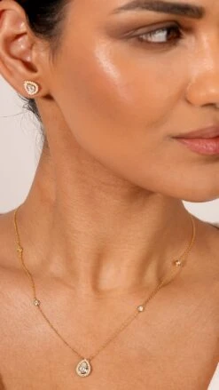 Emile Necklace 18K Gold Vermeil -Lustre Jewelry Shop Emile Necklace 18K Gold Vermeil OID89S