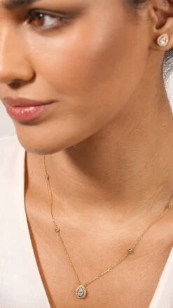 Emile Necklace 18K Gold Vermeil -Lustre Jewelry Shop Emile Necklace 18K Gold Vermeil OIDSS89