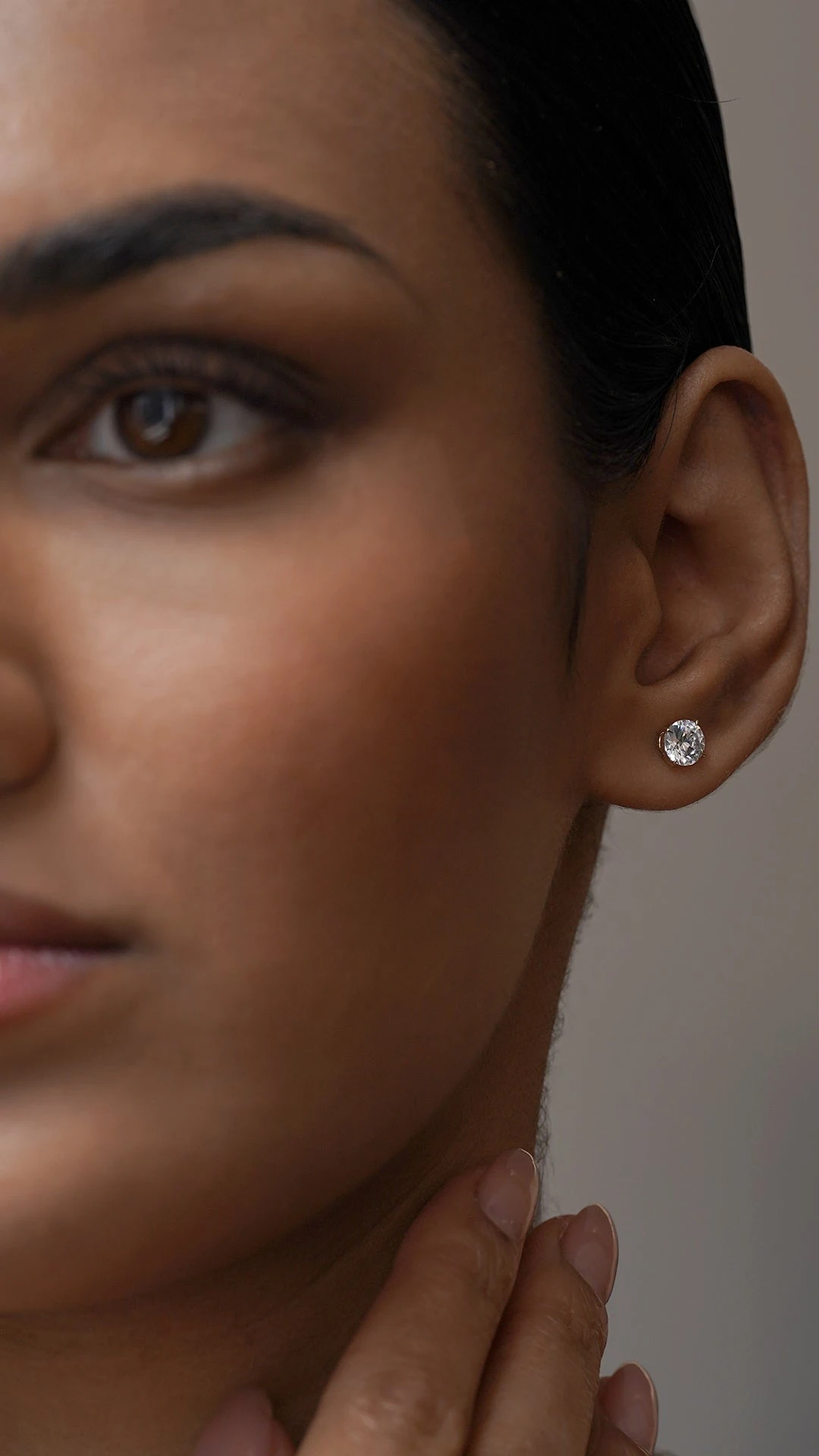 Eternal Four Prong Studs White Gold 5 Eternal Four Prong Studs White Gold - Image 3