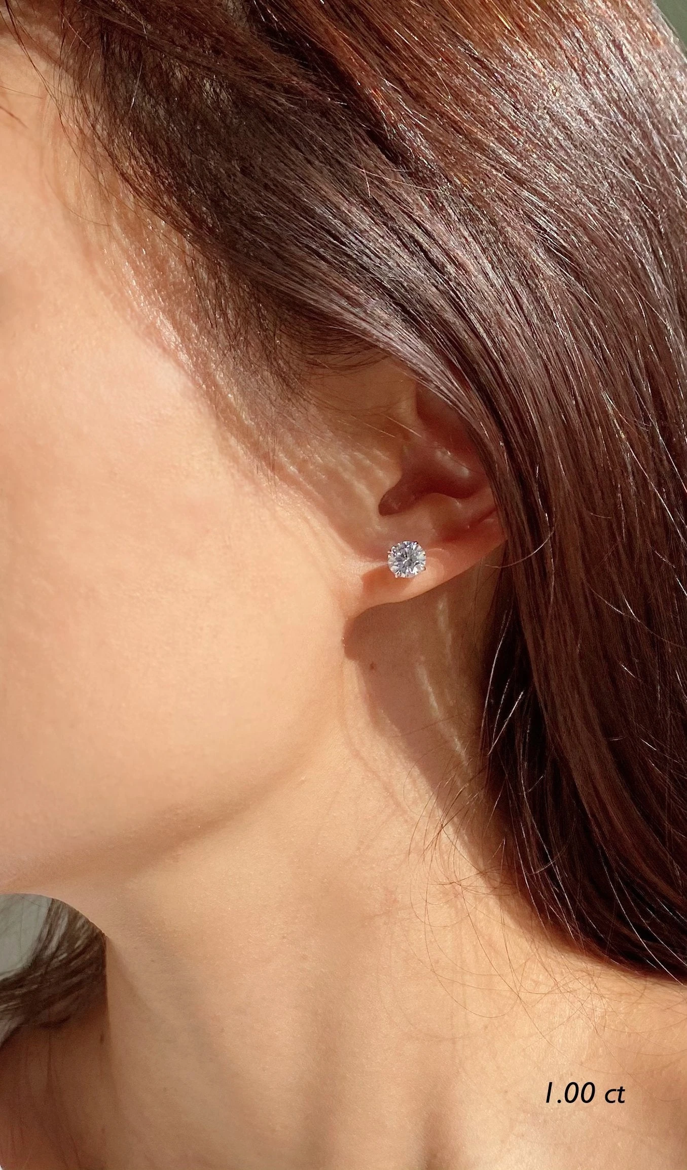 Eternal Four Prong Studs Yellow Gold 9 Eternal Four Prong Studs Yellow Gold - Image 7