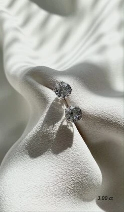 Eternal Four Prong Studs White Gold 29 Eternal Four Prong Studs White Gold -Lustre Jewelry Shop Eternal4Prongs W95 Still 3ct 30481935 5e29 47cb 8852 e498049a99fd