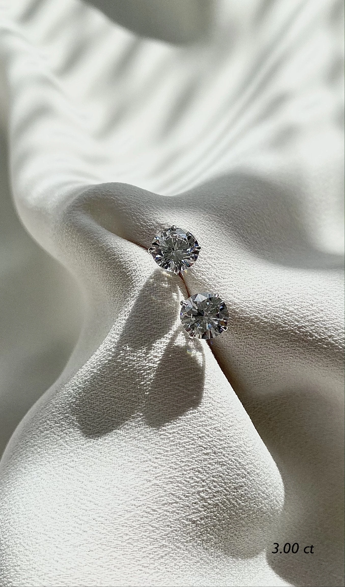 Eternal Four Prong Studs White Gold 14 Eternal Four Prong Studs White Gold - Image 12