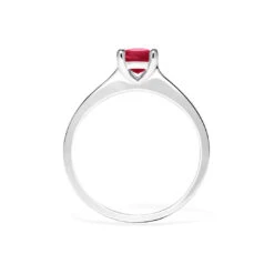 Evelyn Ring 18K White Gold Ruby -Lustre Jewelry Shop EvelynRU1ctsidewg ws