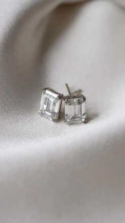 Fulton Studs White Gold -Lustre Jewelry Shop FULTON STUDS WHITE GOLD 77SSA