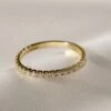 Fallon Half Eternity Ring 18K Gold Vermeil -Lustre Jewelry Shop Fallon Half Eternity Ring 18K Gold Vermeil UUD7S