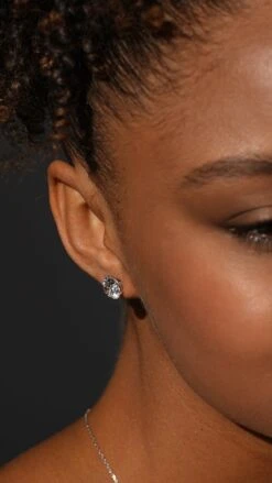 Fawn Martini Studs 9K White Gold -Lustre Jewelry Shop Fawn Martini Studs 9K White Gold DIOS