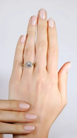 Faye Ring 18K Yellow Gold -Lustre Jewelry Shop Faye BDR2922 HAND YG WS