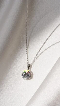 Fiona Six Prongs Necklace 9K White Gold -Lustre Jewelry Shop Fiona Six Prongs Pendant White Gold LK8OKS d8ec1a9e e0d5 45d9 b415 aadd28e78333