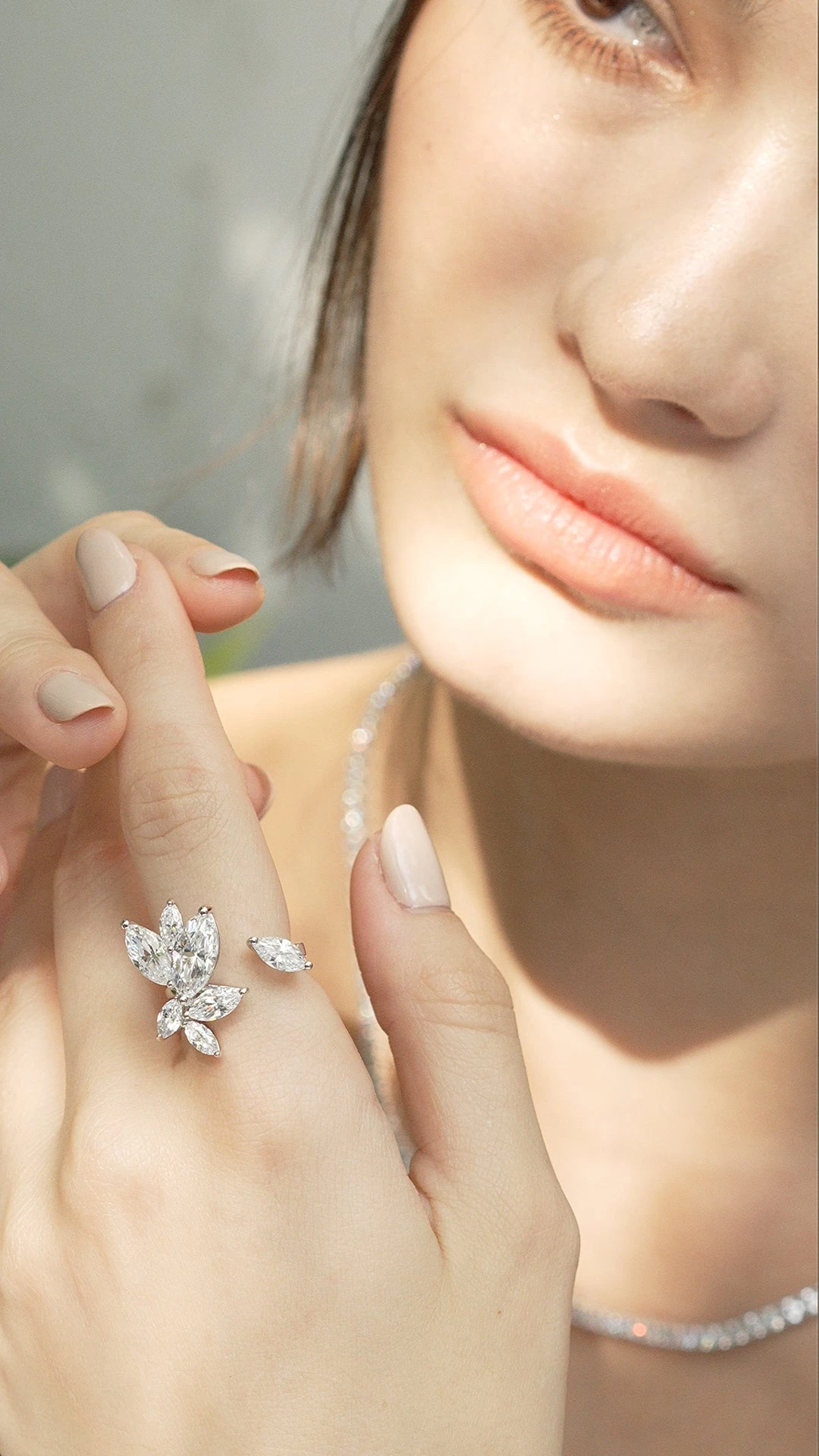 Frozy Open Ring White Gold Plated 8 Frozy Open Ring White Gold Plated - Image 6