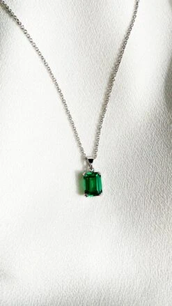 Fulton Emerald Green Necklace White Gold 19 Fulton Emerald Green Necklace White Gold -Lustre Jewelry Shop FultonEmeraldPendant WG Still2 a6d3eaca 8181 4b85 b9f7 50166029487f