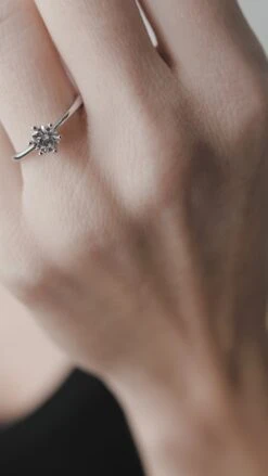 Gaia Ring 18K White Gold -Lustre Jewelry Shop GAIA RING 18K WHITE GOLD 1122