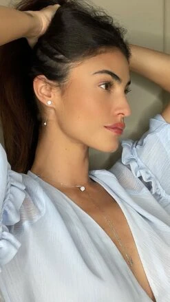 Gala Necklace White Gold Plated -Lustre Jewelry Shop GALA2