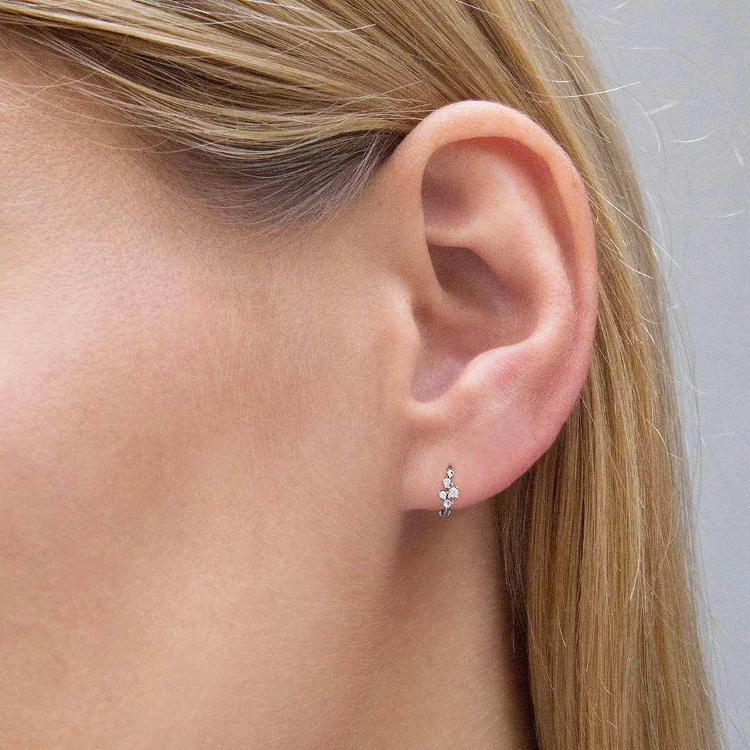 Miki Hoop 9K White Gold 5 Miki Hoop 9K White Gold - Image 3