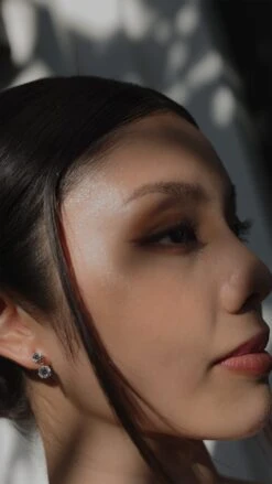 Gia Double Round Drop Earrings -Lustre Jewelry Shop GIADOUBLEROUNDDROPEARRINGS3432