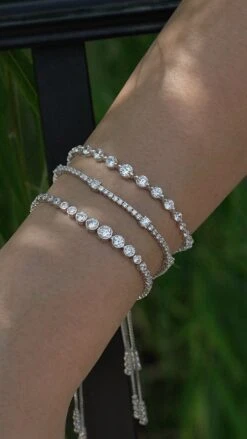 Phoebe Bracelet White Gold Plated -Lustre Jewelry Shop GRACE QUENTIN PHOEBE KSS22 ce38100a 18a5 4ac4 9e9a 6f4cd68d29b7