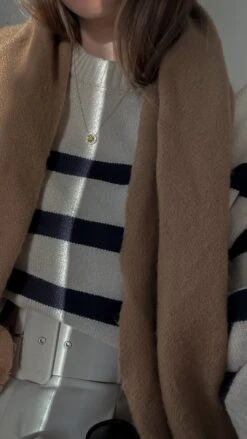 Gwen Light Yellow Necklace White Gold Plated -Lustre Jewelry Shop GWENNECKLACEINLIGHTYELLOW43032