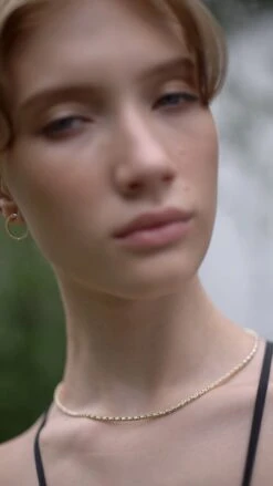 Gaea Hoops 18K Gold Vermeil -Lustre Jewelry Shop GaeaHoopsYG6