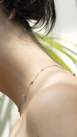 Gala Necklace White Gold Plated -Lustre Jewelry Shop Gala Necklace 44747473