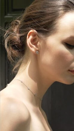 Gala Necklace White Gold Plated -Lustre Jewelry Shop Gala Necklace 474747