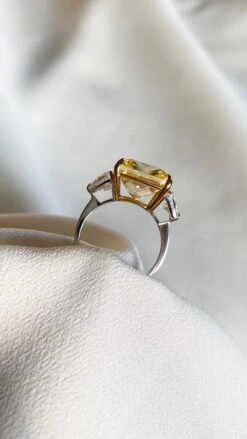 Gemma Canary Cocktail Ring -Lustre Jewelry Shop GemmaRing FY Still2