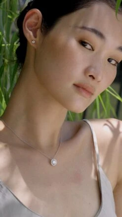 Irene Mini Single Stud 9K White Gold -Lustre Jewelry Shop Gwen Necklace Silver 9SFSAA bc1e391c b0dc 484e 83fb 5eefded3ae43