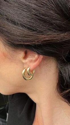 Haley Hoops Small 18K Gold Vermeil -Lustre Jewelry Shop HALEY HSYS7S 5ed7709d f9fd 4ea5 9384 a3ba7753cec6