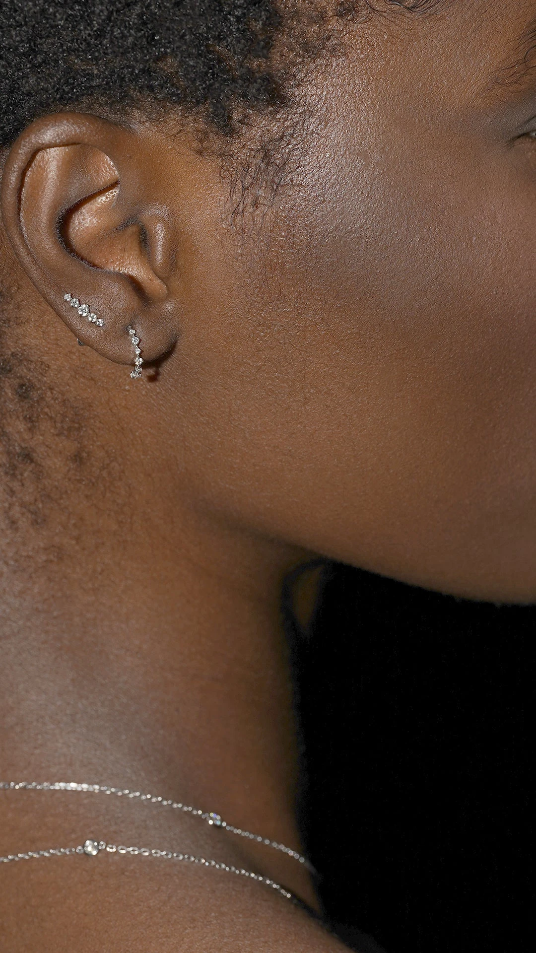 Cami Hoop 9K White Gold 9 Cami Hoop 9K White Gold - Image 7