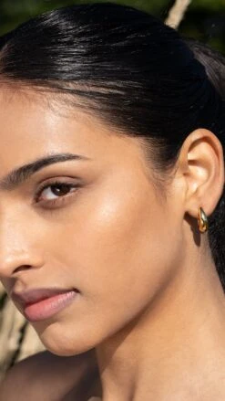 Hera Hoops Nude 18K Gold Vermeil -Lustre Jewelry Shop HERA 88SJSJS33