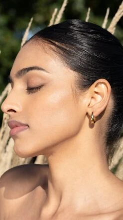 Hera Hoops Nude 18K Gold Vermeil -Lustre Jewelry Shop HERA 8S8JSLLW 2