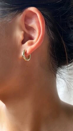 Haley Hoops Small 18K Gold Vermeil