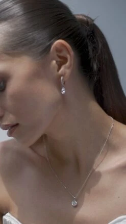 Hazel Necklace White Gold 18 Hazel Necklace White Gold -Lustre Jewelry Shop Hazel Necklace White Gold 89IO