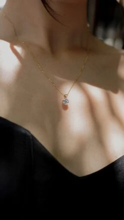 Hazel Necklace Yellow Gold -Lustre Jewelry Shop Hazel Necklace Yellow Gold 7YUD