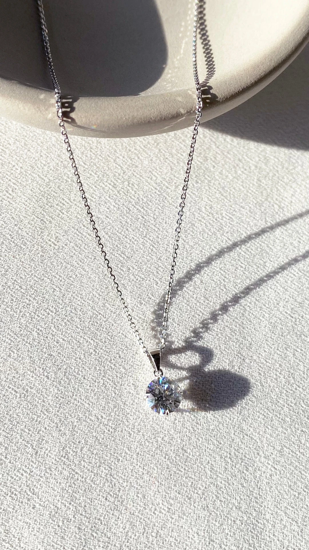 Hazel Necklace White Gold 4 Hazel Necklace White Gold - Image 2