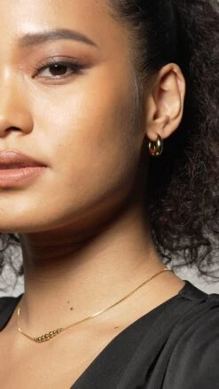 Netta Necklace 18K Gold Vermeil 15 Netta Necklace 18K Gold Vermeil -Lustre Jewelry Shop Hera Hoops Gold Vermeil 443301023