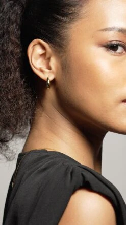 Hera Hoops Nude 18K Gold Vermeil -Lustre Jewelry Shop Hera Hoops Gold Vermeil 7373232 663