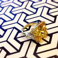 Jessica Canary Princess Ring -Lustre Jewelry Shop IMG 0449