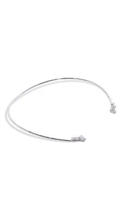 Izar Choker White Gold Plated -Lustre Jewelry Shop IZAR CHOKER WHITE GOLD PLATED 89KSL