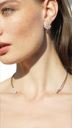 Izar Choker White Gold Plated -Lustre Jewelry Shop Izar Choker Silver 32822