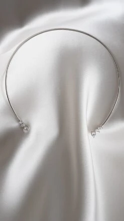 Izar Choker White Gold Plated