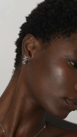 Jasmine Chicory Round Drop Earrings White Gold Plated 15 Jasmine Chicory Round Drop Earrings White Gold Plated -Lustre Jewelry Shop JASMINE CHICORY ROUND JKD87S