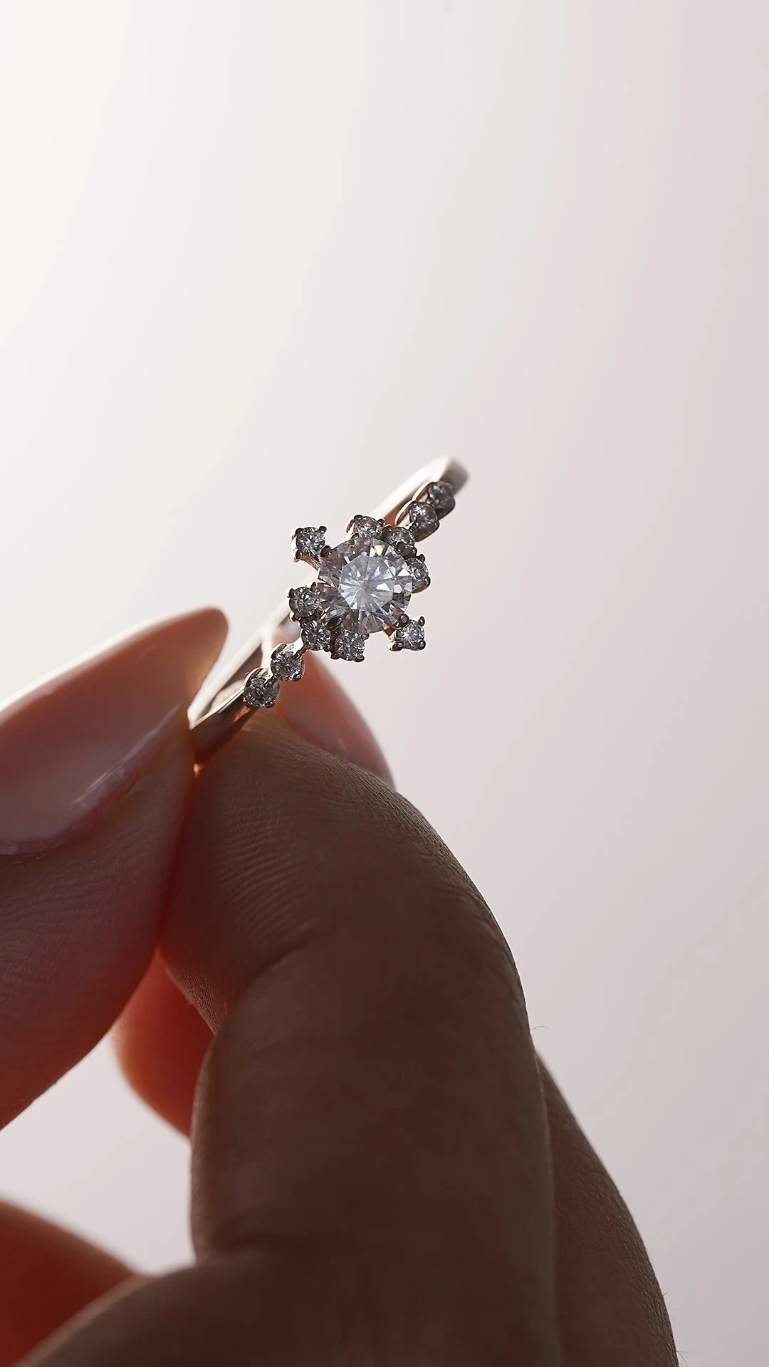 Junie Ring White Gold Plated 9 Junie Ring White Gold Plated - Image 7