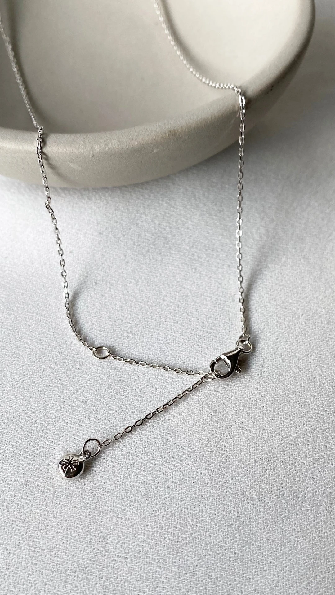 Jaena Necklace White Gold Plated 7 Jaena Necklace White Gold Plated - Image 5