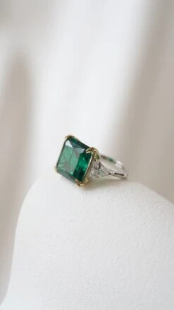 Jessica Emerald Princess Ring 18 Jessica Emerald Princess Ring -Lustre Jewelry Shop Jessica Emerald Princess Ring OIDK
