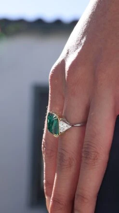 Jessica Emerald Princess Ring 13 Jessica Emerald Princess Ring -Lustre Jewelry Shop JessicaEmeraldPrincessRing