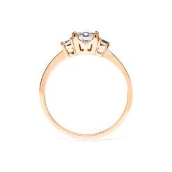 Juliet Ring 18K Rose Gold -Lustre Jewelry Shop Juliet Ring 1.35 side wg ws 2
