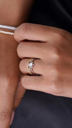 Junie Ring White Gold Plated 25 Junie Ring White Gold Plated -Lustre Jewelry Shop Junie Ring White Gold Plated IOD89